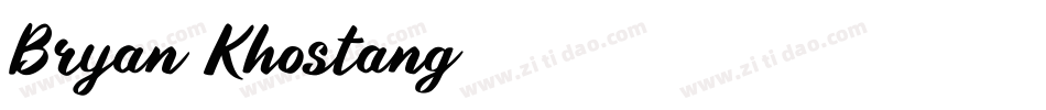 Bryan Khostang字体转换